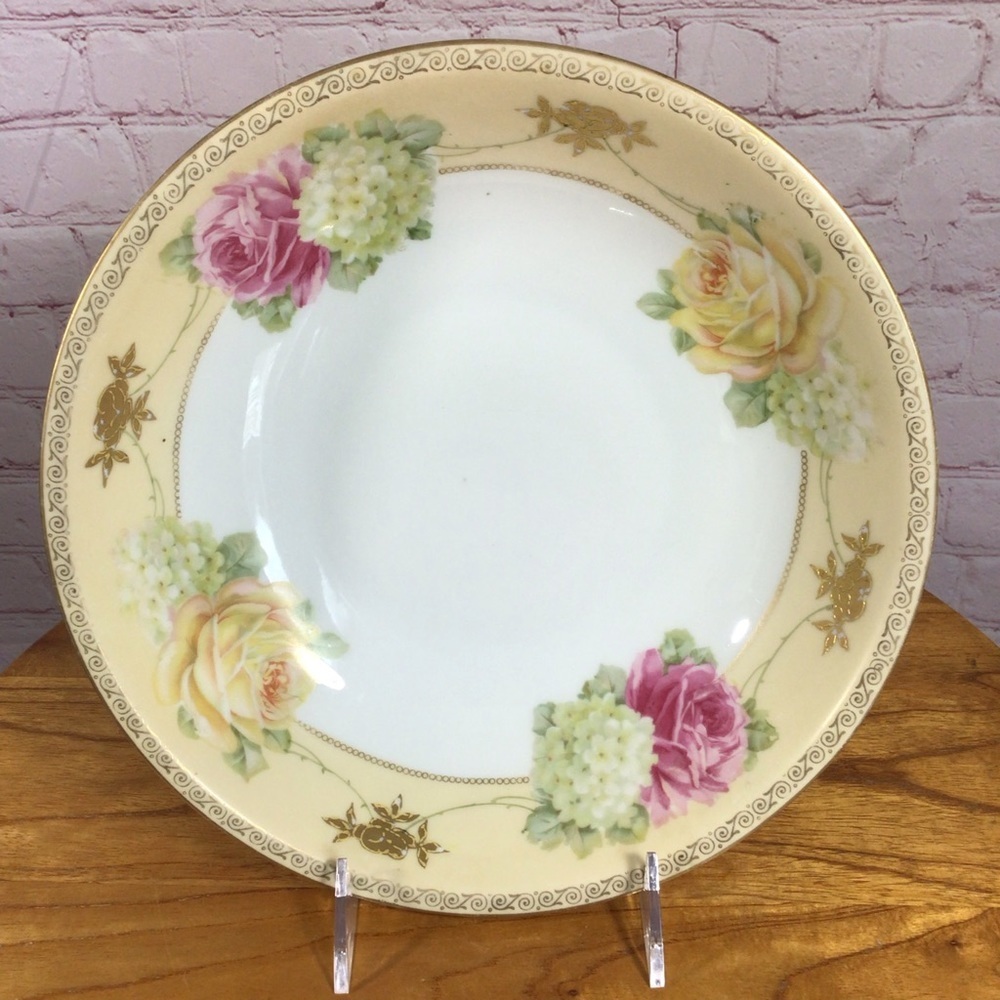 Vintage RS Germany Porcelain Floral Serving Bowl